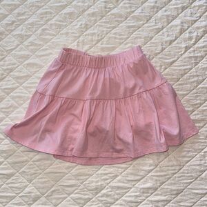 BCG Pink Tiered Knit Skort Girls Size S (7)